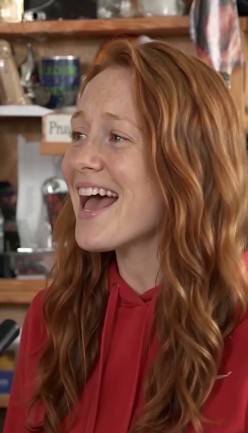 Example still: the big laugh